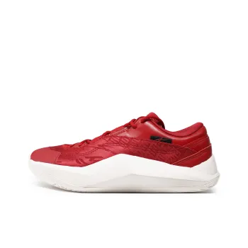 Serious Player Only Cushioning Anti Slip And Wear Resistant Low Top Basketball Shoes Unisex White Red
