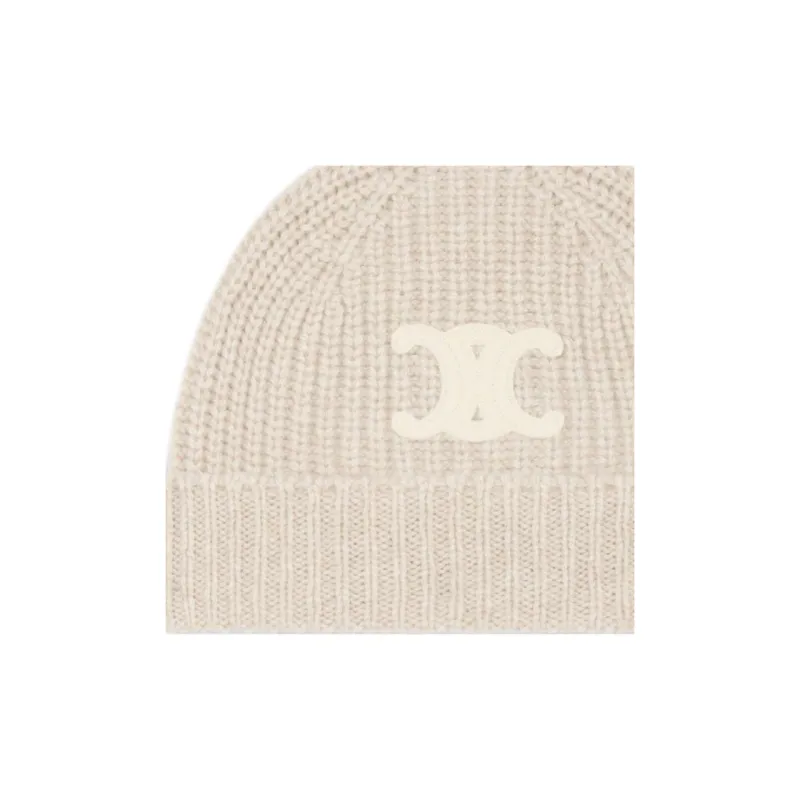 CELINE Triomphe Beanie In Seamless Cashmere-2
