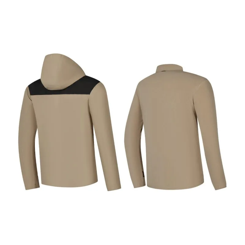 QIAODAN Mountain God Series Waterproof And Windproof To Keep Warm Windbreaker Jacket Men's Gravel Color-4