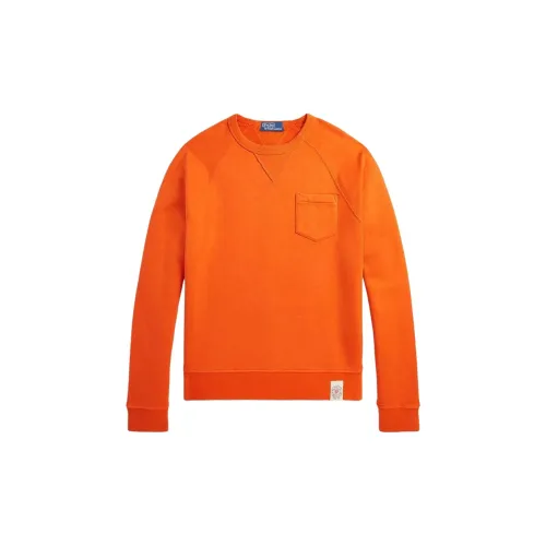 Polo Ralph Lauren FW24 Sweatshirt Men's Preppy Orange