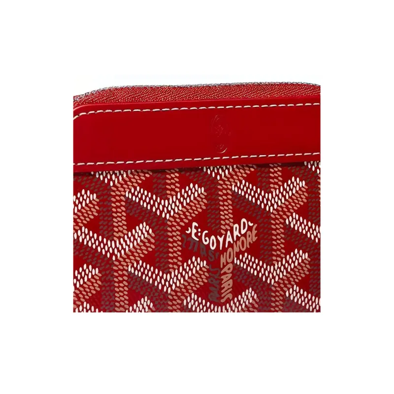 GOYARD MATIGNON Canvas With Leather Wallets Coin Purses Mini Women's Red-3