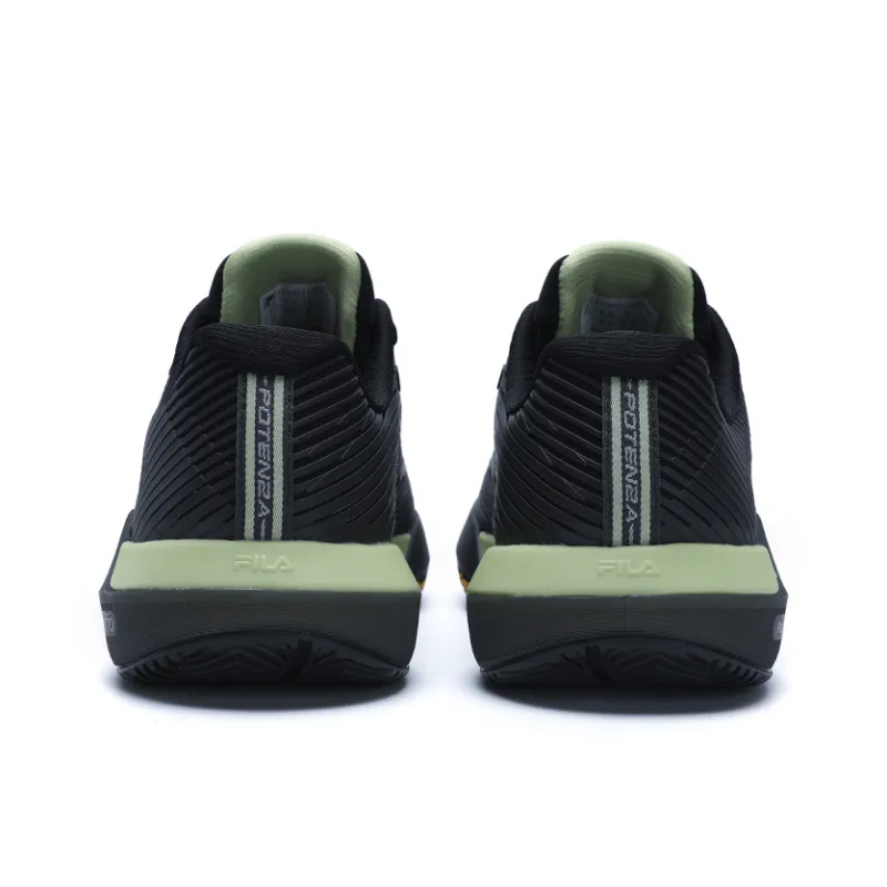 FILA POTENZA Wear resistant And Lightweight Low Top Training Shoes Men's Black-2