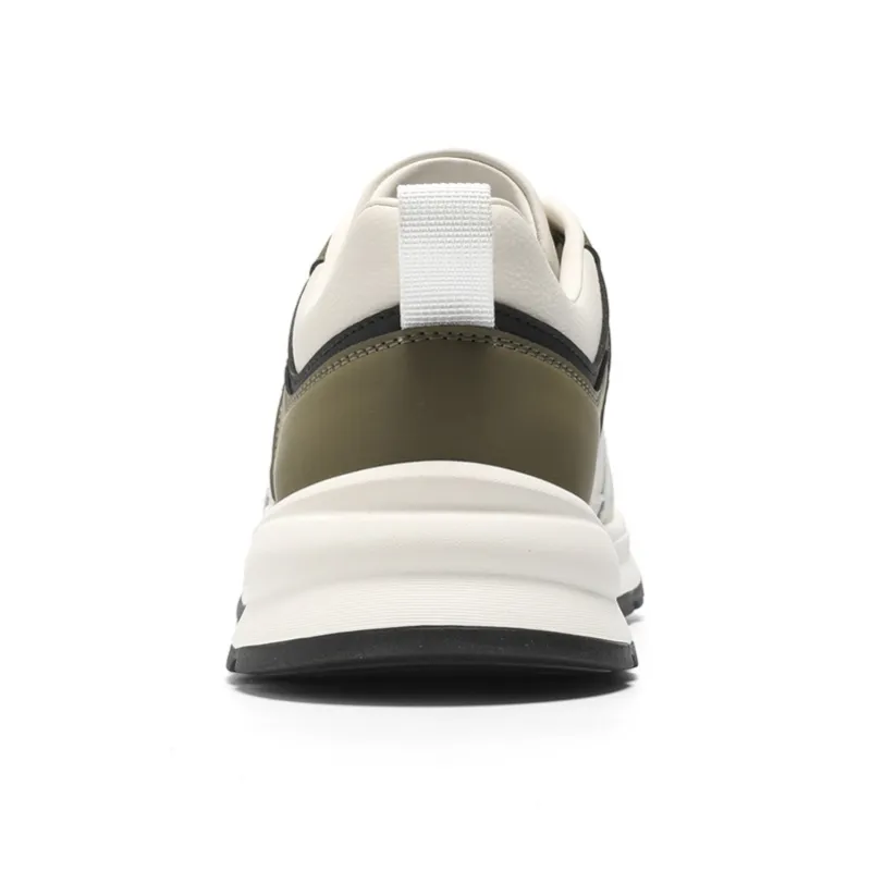 NAVIGARE Small Sailboats Height Increasing Low Top Casual Shoes Men's White-3