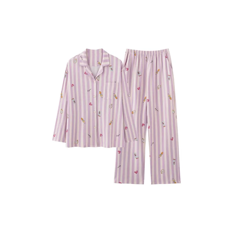 WANANNI Pajama Set Women's Light Purple-0