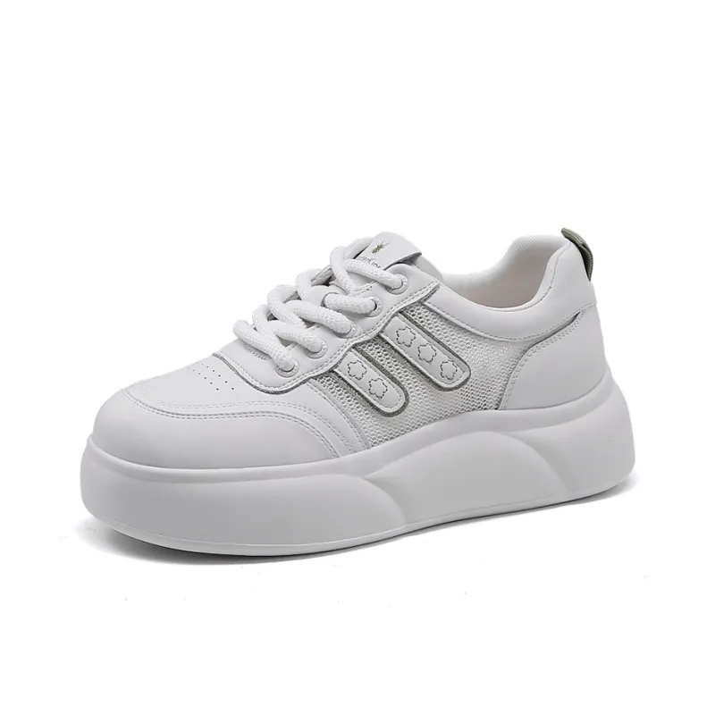 Spider King Low Top Skateboard Shoes Women's White Green-0