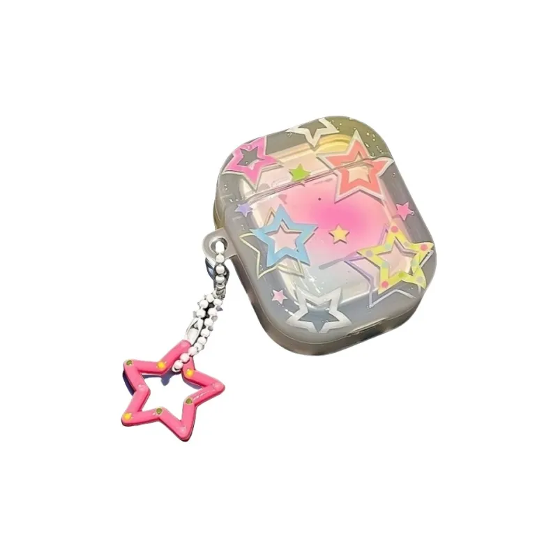 BYZ TPU Multicolor Stars Compatible Apple Headphone Case-1
