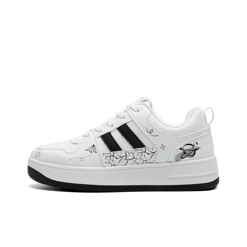 Pepe The Frog Skateboard Shoes Unisex Low Top Classic Black White/Pink/Raw White-4