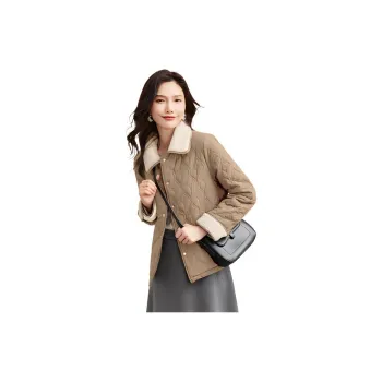 TERRE BLEUE Puffer Jacket Women's Light Khaki