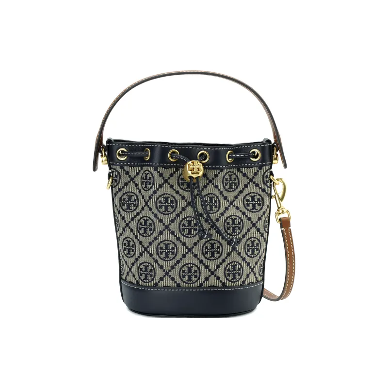 TORY BURCH Mini T Monogram Bucket Bag Tory Navy-0