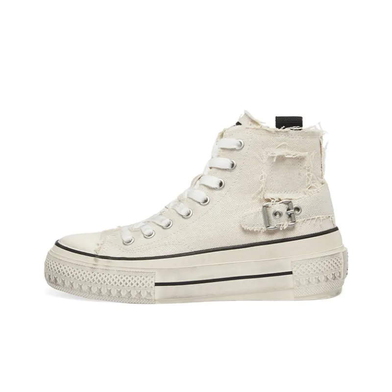 ASH RAGE BIS Collection Wear-Resistant High-Top Canvas Shoes Women's-5