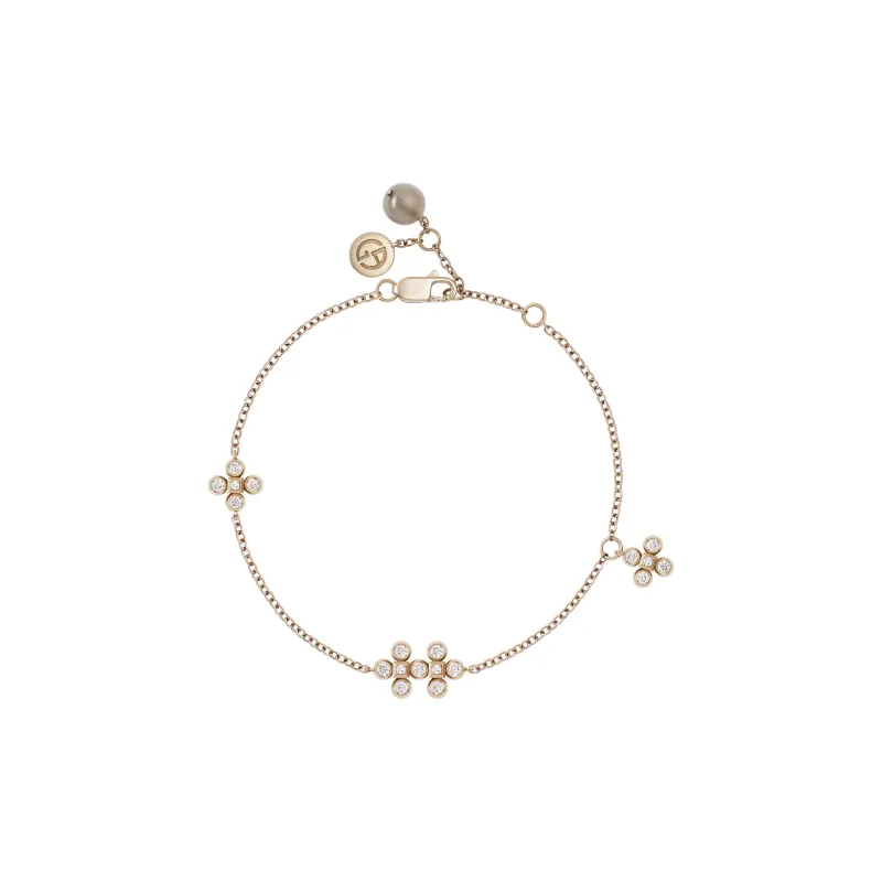 Emporio Armani 18k Gold And Diamond Gioia Bracelet-0