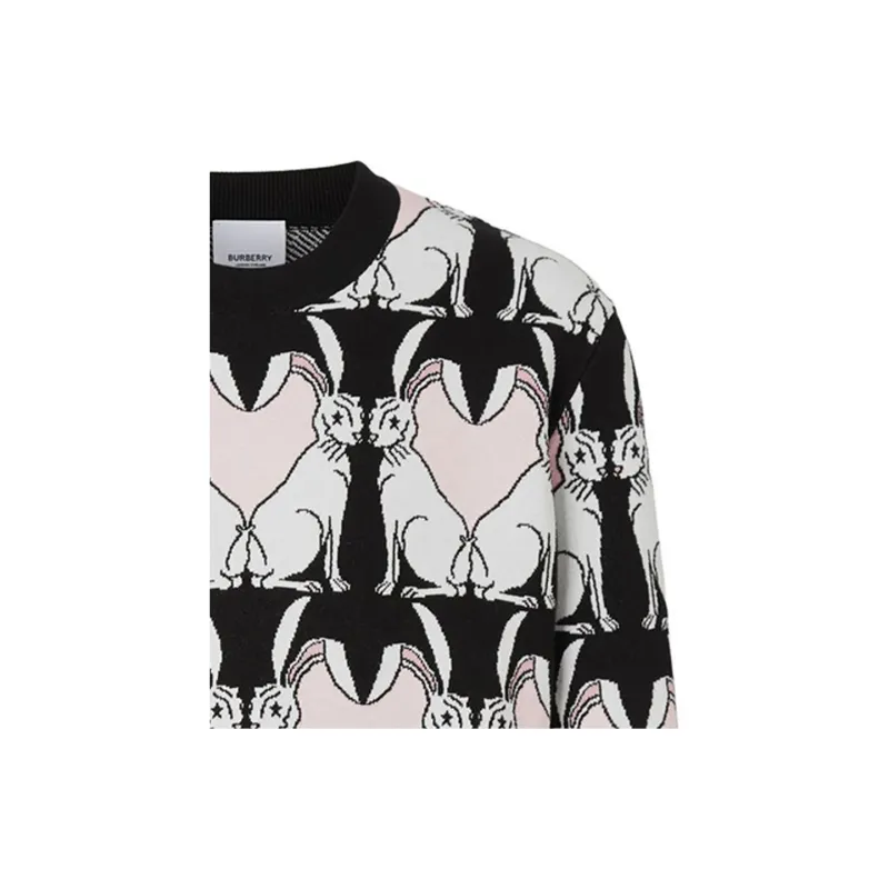 Burberry SS23 The Year Of The Rabbit Sweater Men's Black-4