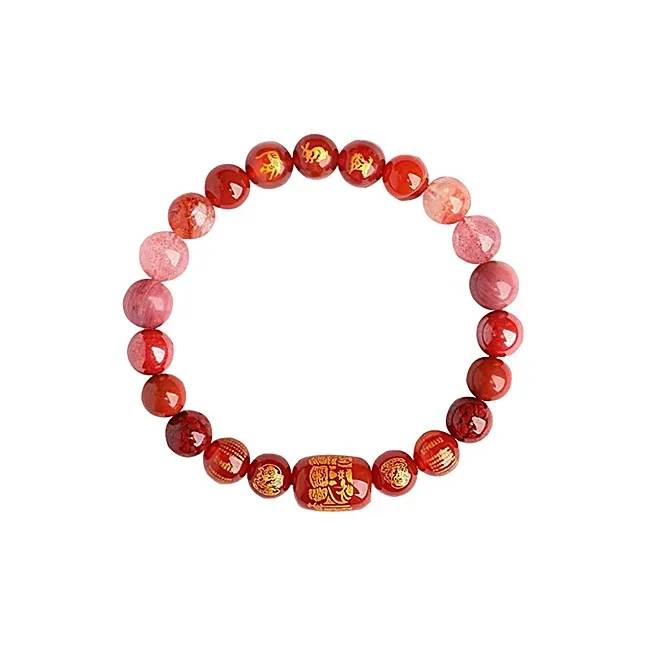 MCK Reconstructed Cinnabar Bracelets Unisex-15
