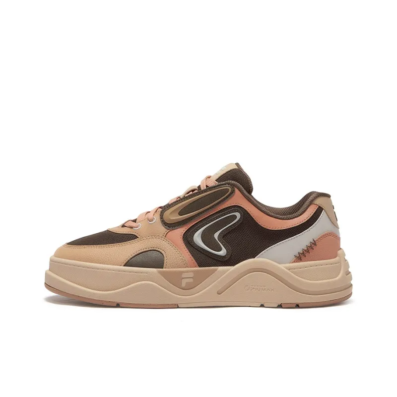 FILA FUSION 50 50 Slip Resistant Low Top Skateboard Shoes Men's Chocolate Brown Plate-0