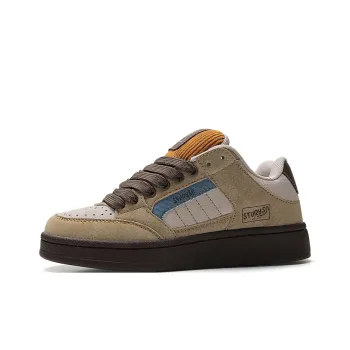 STUR YSN Wear resistant And Lightweight Low Top Skateboard Shoes Unisex Brown White Blue
