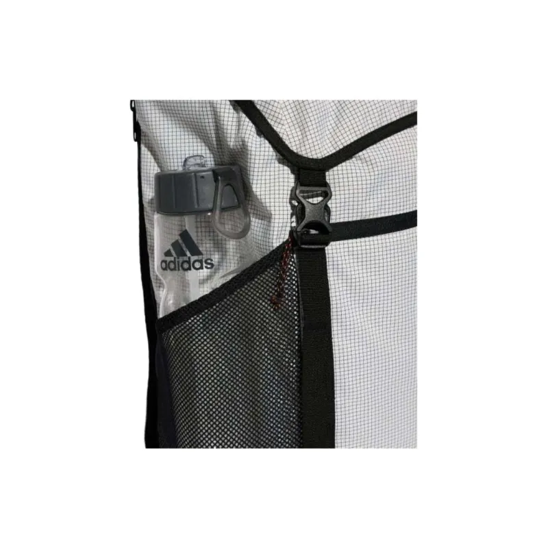 Adidas Polyester Backpack Regular Unisex Light Gray & Black-4