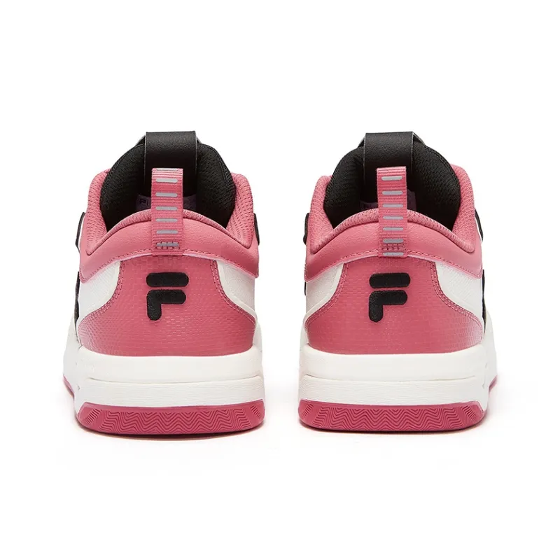 FILA FUSION Anti Slip Wear Resistant Low Top Skateboard Shoes Women's Pink-3