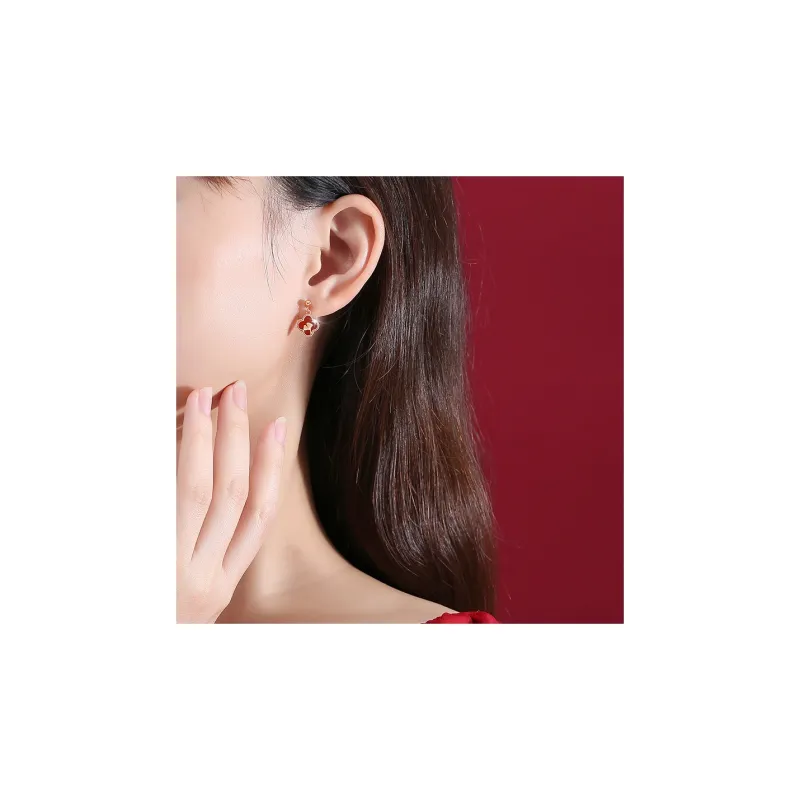 Luo Manyu Zircon Earrings Women's-3