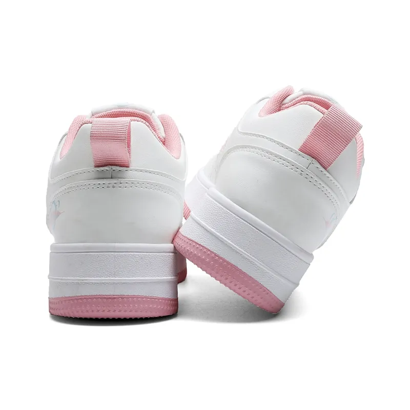 Pepe The Frog Skateboard Shoes Unisex Low Top Classic Black White/Pink/Raw White-20