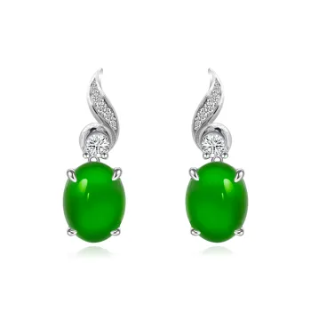 FUNNXI Chalcedony Earrings Women's