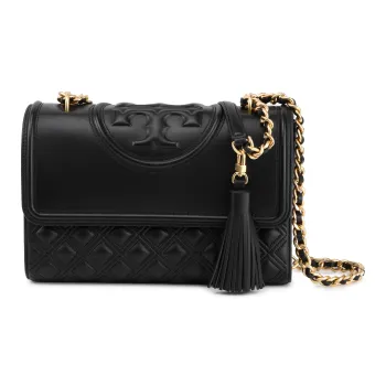 TORY BURCH Fleming Sheepskin Crossbody Bag Shoulder Bag Women's Black