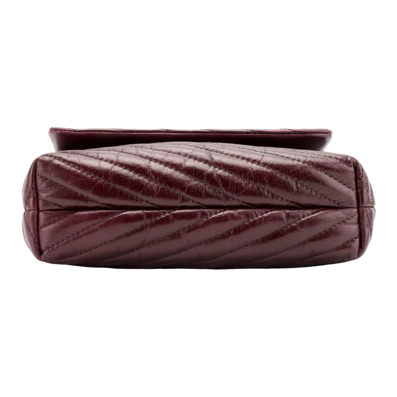 TORY BURCH Kira Leather One Shoulder Handbag Crossbody Bag Mini Women's Brown-3