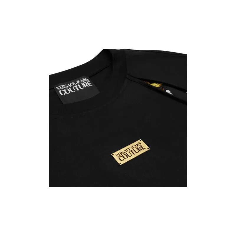 VERSACE JEANS COUTURE T Shirt Men's Black+Print-4