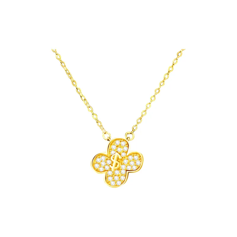 CLARKIA FLOWER 925 Sterling Silver Necklaces Women's-0