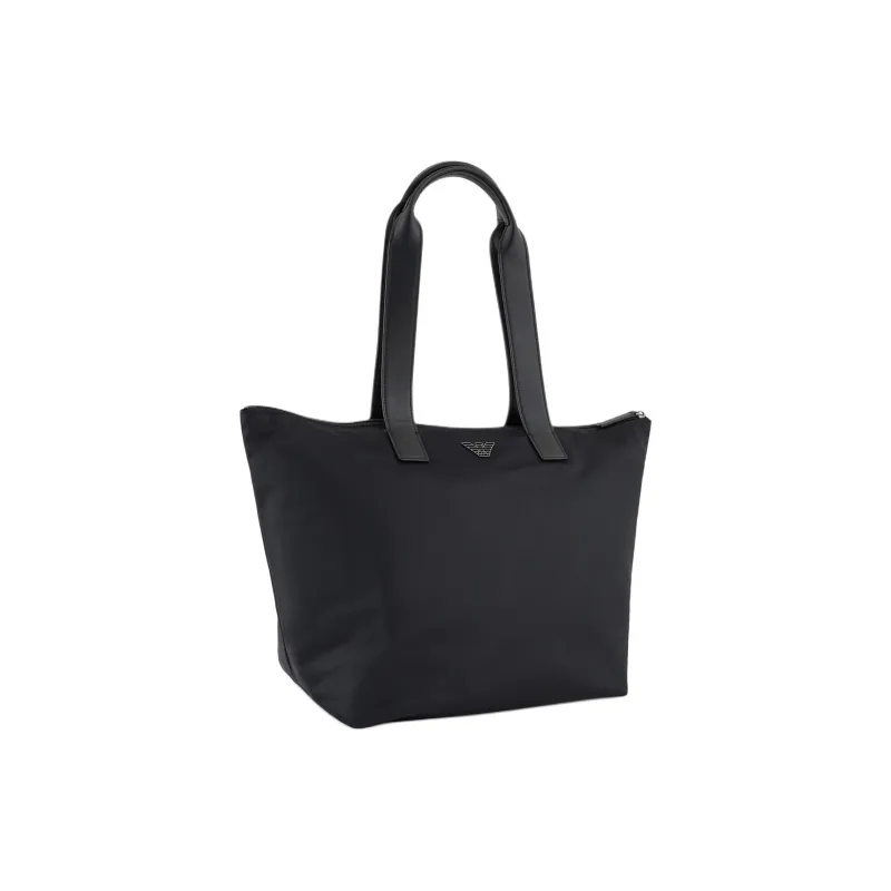 EMPORIO ARMANI Polyamide Tote Bag, Shopping Bag, Handbag, Shoulder Bag Women's Black-1