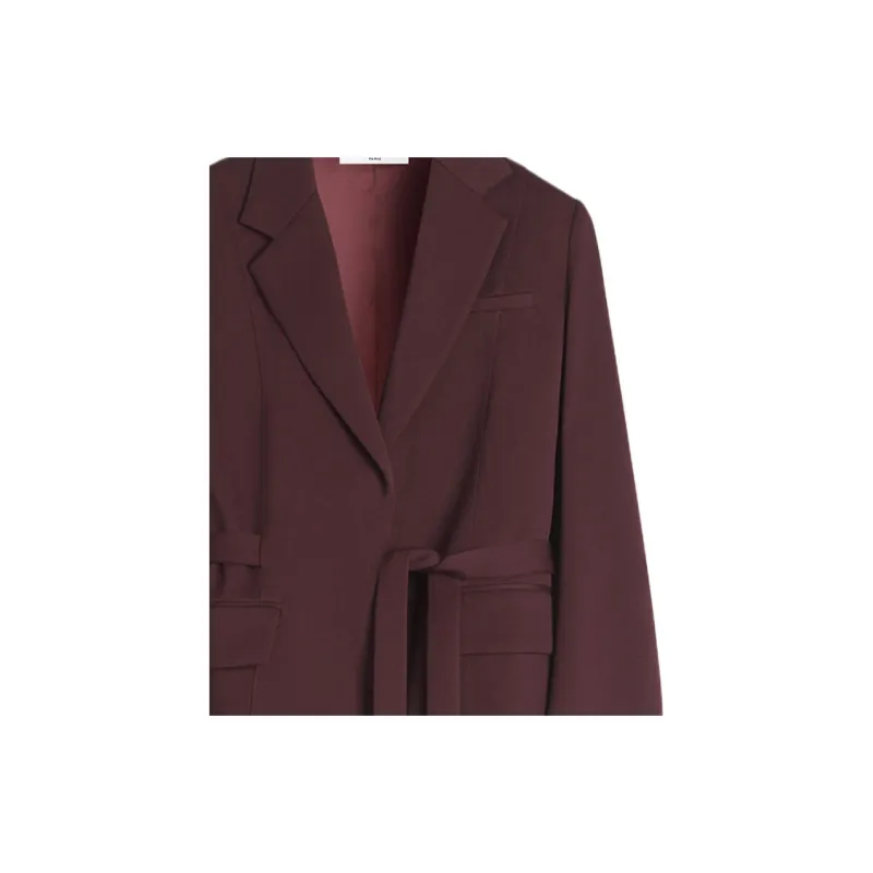 Lanvin Tied Waist Long Sleeved Tailored Blazer-5