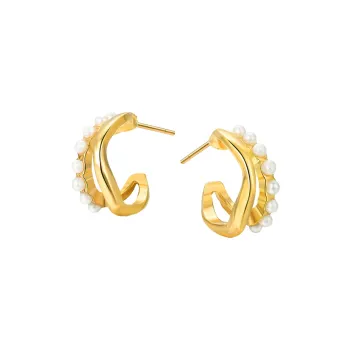 QIANFANGDAHUANGYE Alloy Stud Earrings Women's