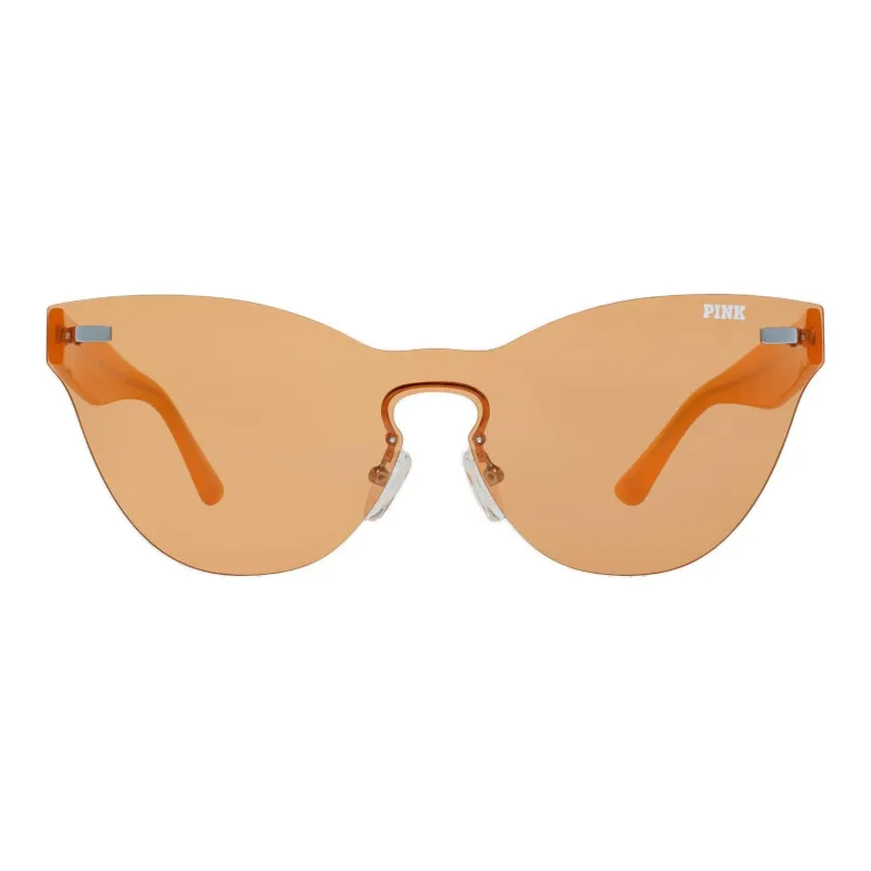 Victoria's Secret Acetate Irregular Shape Sunglasses Women's Orange-1
