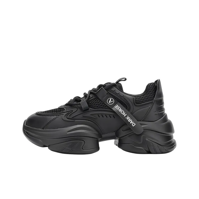 AOKANG Low Top Chunky Sneakers 6.9cm Women's Black-0