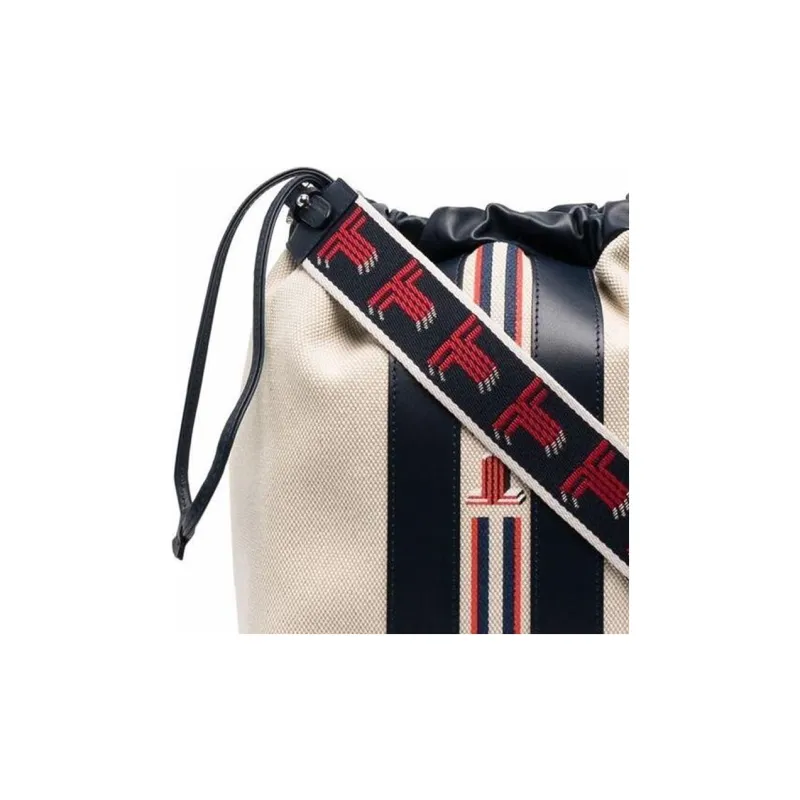 Lanvin Cow Leather Shoulder Bag, Crossbody Bag Women's Dark Beige/Multicolor-3