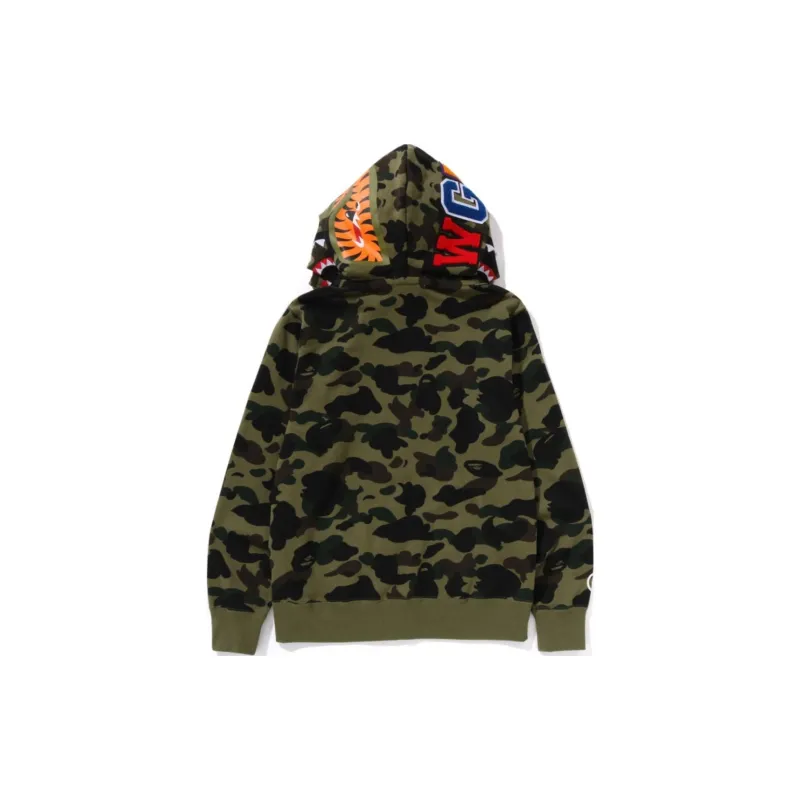 Bape 1st Camo Shark Full Zip Double Hoodie SS25-1