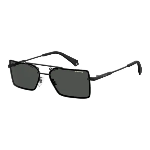 square-frame Metal Irregular Shape Sunglasses Braun Unisex Black