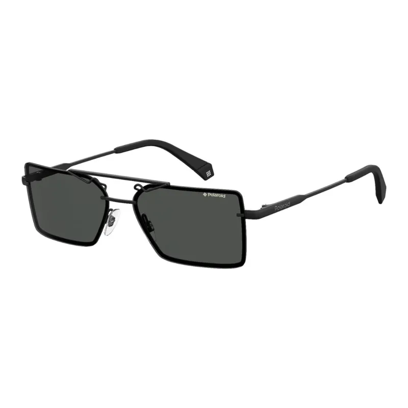Polaroid Metal Irregular Shape Sunglasses Unisex Black-0