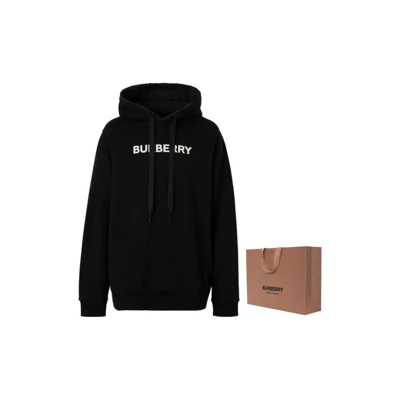 Burberry Logo Print Cotton Hoodie-6