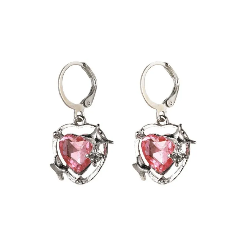 QIANFANGDAHUANGYE Zircon Earrings Women's-0