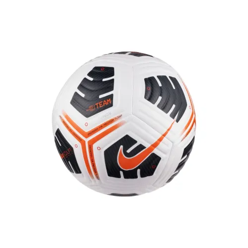 Nike 4 Size Soccer Rubber Unisex White/Black/Full Orange