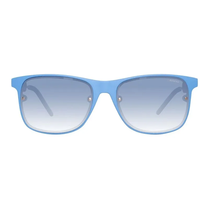 Polaroid Acetate Metal Square Sunglasses Unisex Blue-1