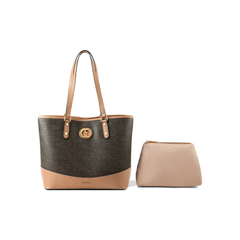 MashaLanti PVC And Synthetic Leather Handbag Shoulder Bag Regular Women's Coffee With Tea-1