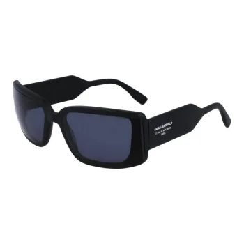 KARL LAGERFELD Plastic Rectangular Sunglasses Unisex Black