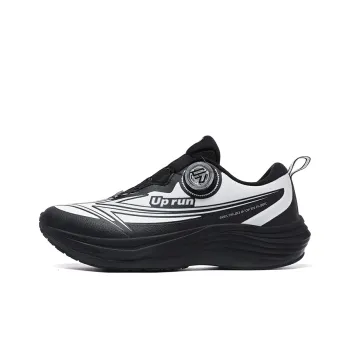 Up Run Low Top Running Shoes Men's Black White
