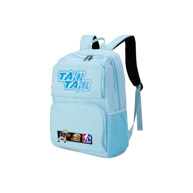 TAKI Oxford Computer Backpack Unisex Classic Black/Haze Blue/Red-22