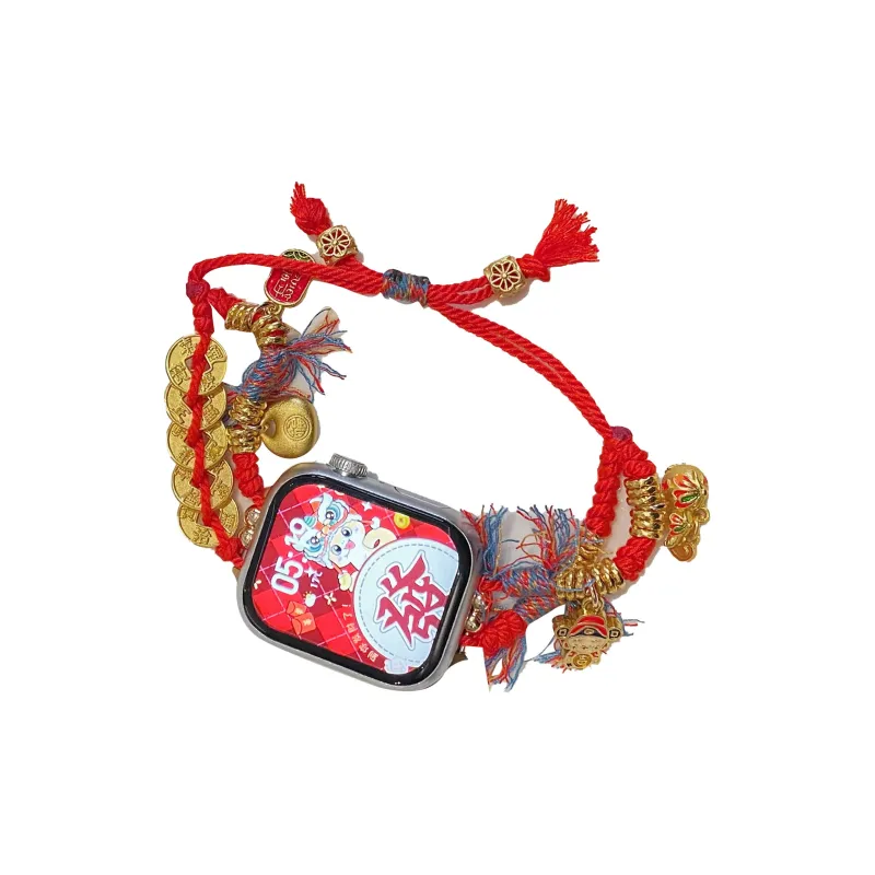 NCFCK Watch Band Apple Compatibility Braided String Material-2