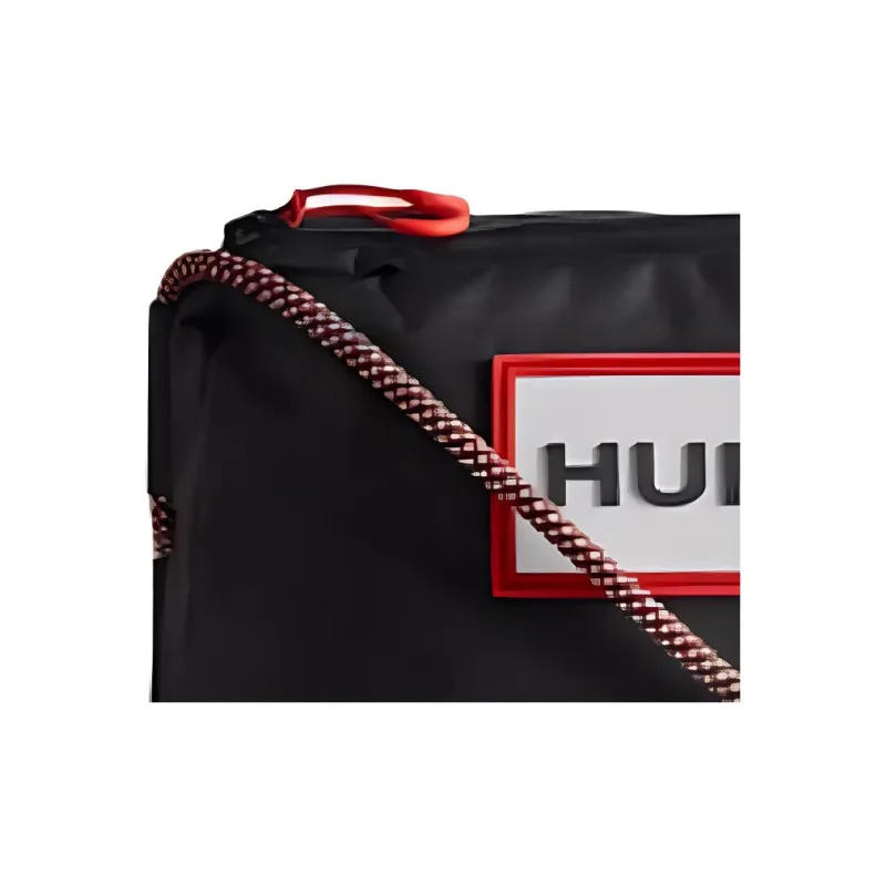HUNTER Recycled Nylon Shoulder Bag, Crossbody Bag Regular Unisex Black-2