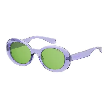 Polaroid Plastic Oval Sunglasses Women's Purple