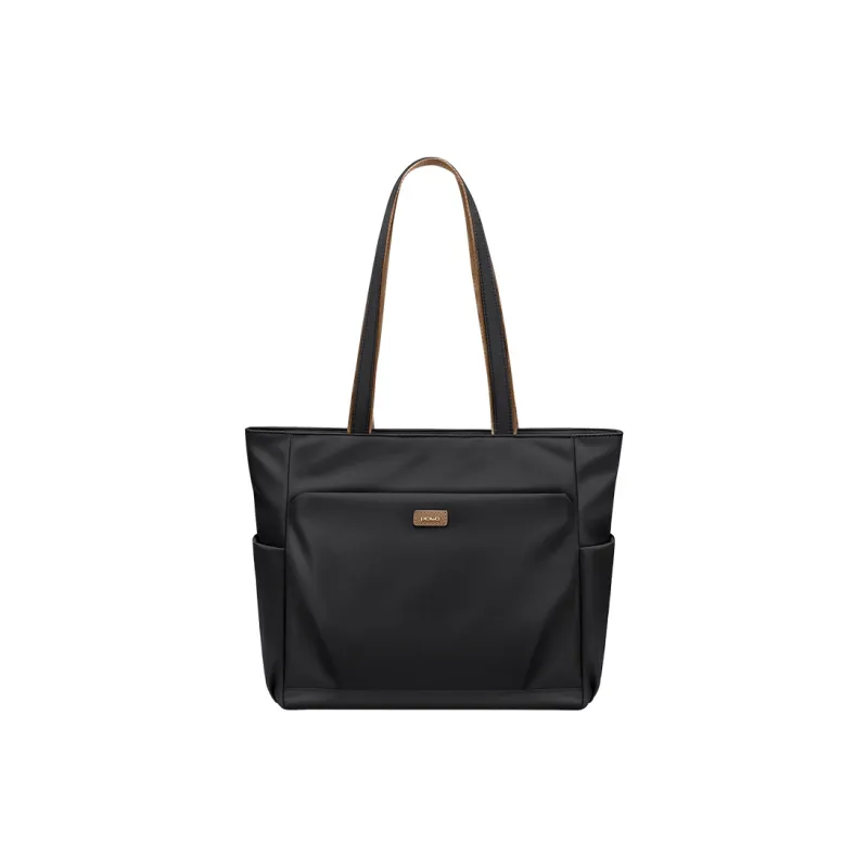 POLO Fabric Shoulder Bag Regular Women's Milk Tea Apricot/Classic Black-5