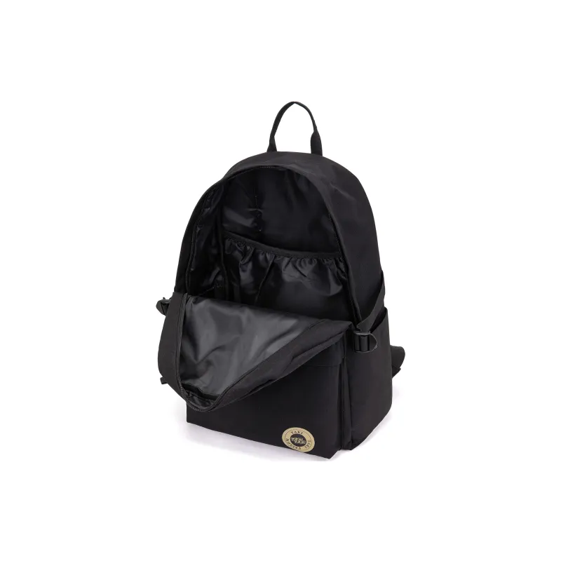 TAKI Nylon Versatile Large Capacity Student Backpack Regular Unisex Black/White/Khaki-8